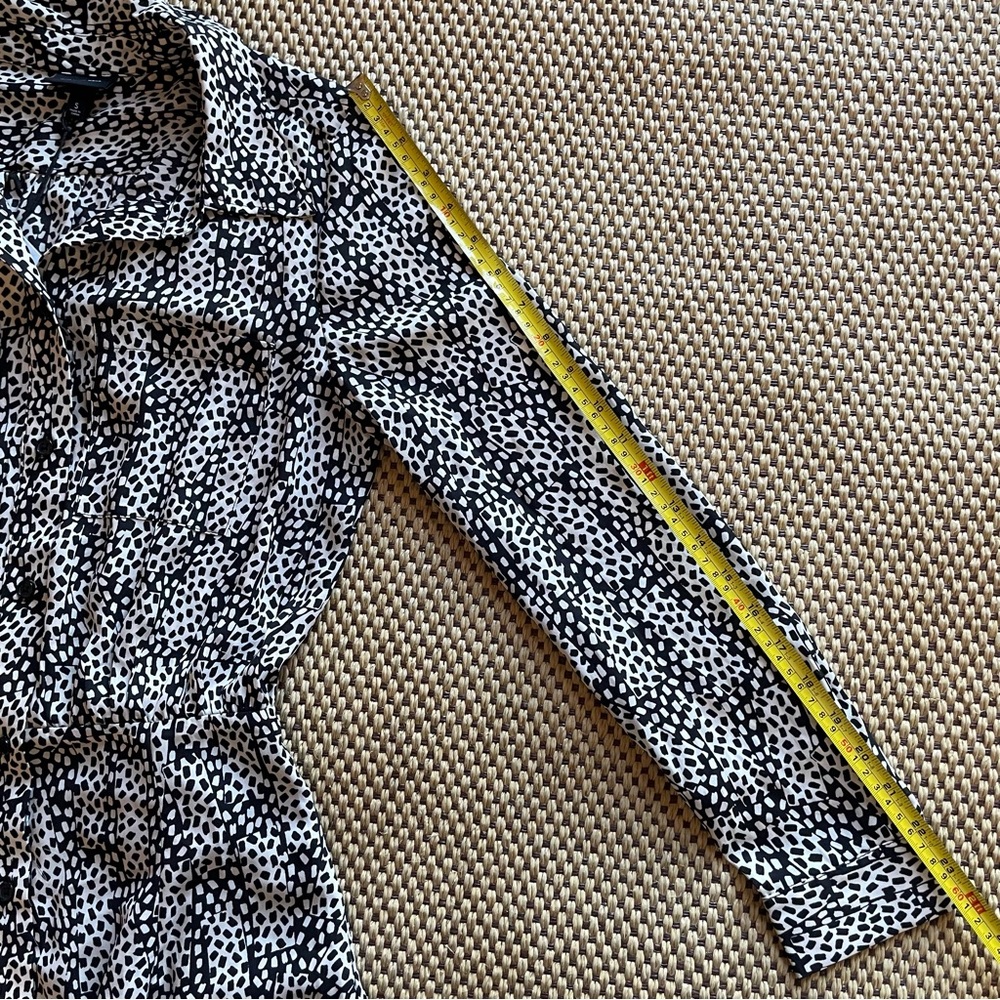 NEW Button Front Long Sleeve Dress Who What Wear Women’s Size Small - Picture 8 of 11